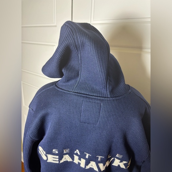 Seattle Seahawks Rib Knit Cotton Zip Up Jacket by G-III - NFL - Picture 8 of 9